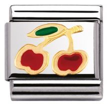 Nomination Cherry Charm - Stainless Steel