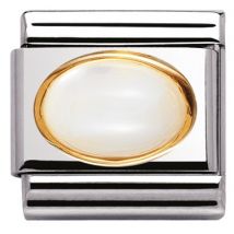Nomination Oval Moonstone Charm - Stainless Steel