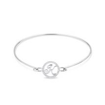 August Woods Silver Crystal K Initial Bangle - Assorted