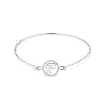 August Woods Silver Crystal P Initial Bangle - Assorted