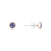 Karma Rose Gold December Stud Earrings