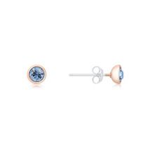 Karma Rose Gold September Stud Earrings