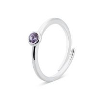 Karma Silver December Adjustable Ring