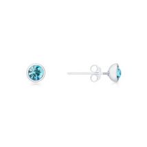 Karma Silver March Stud Earrings