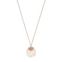 Olivia Burton Rose Gold Rose Quartz Bee Necklace