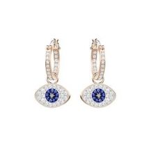 Swarovski Duo Evil Eye Hoop Earrings