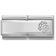 Nomination Silver shine Double Paw Print Charm
