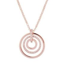 August Woods Rose Gold Ripple Effect Necklace