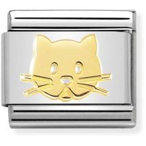 Nomination Gold Cat Charm