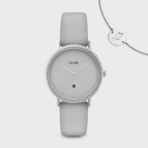 CLUSE Le Couronnement Soft Grey + Silver Watch