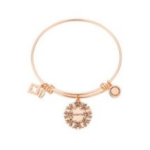 Karma Rose Gold Daughter Flower Bangle - One Size