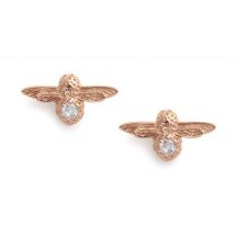 Olivia Burton Celebration Bee April Earrings - Rose Gold