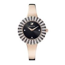 Swarovski Crystal Rose Black + Rose Gold Watch - Rose Gold