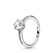 Pandora Sparkling Crown Ring - Ring Size 50