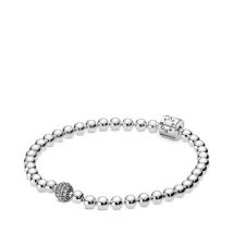 Pandora Beads & Pavé Bracelet - 19cm