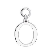 Storie Silver Letter O Pendant Charm - 925 Silver