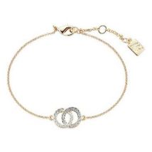 August Woods Gold Crystal Link Circle Bracelet - Gold