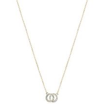 August Woods Gold Crystal Link Circle Necklace - Gold