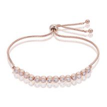 August Woods Rose Gold Crystal Pull Bracelet - Rose Gold