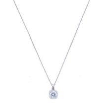 August Woods Silver Halo Drop Necklace - Silver