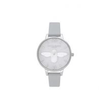 Olivia Burton 3D Bee Silver Glitter Eco Friendly Watch - Silver
