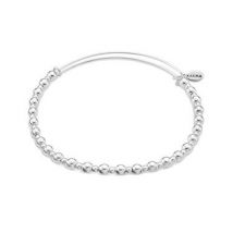 Karma Silver Core Beaded Bangle