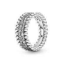 Pandora Beaded Pave Band Ring - Ring Size 48