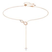 Swarovski Infinity Rose Gold Y Necklace