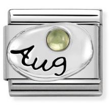 Nomination August Peridot Birthstone Charm