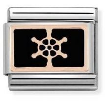 Nomination Rose Gold Boat Wheel Charm - Stainless Steel