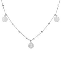 Argento Silver Multi Coin Necklace - 925 Silver