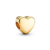 Pandora Engraving Heart Charm - Gold
