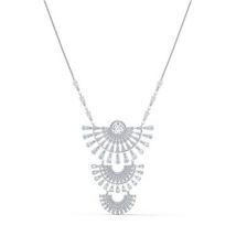 Swarovski Sparkling Dance Large Silver Necklace - Silver