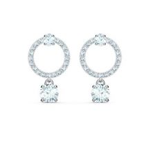 Swarovski Attract Silver Circle Earrings