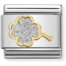 Nomination Four Leaf Clover Glitter Charm