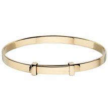 Little Star Flores Gold Christening Bangle - Adjustable