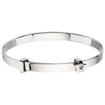 Little Star Inez Diamond Star Christening Bangle - Adjustable