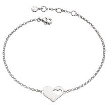 Little Star Adults Poppy Open Heart Bracelet - 19cm