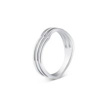 Argento Silver Triple Band Wish Ring - 54