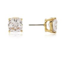 Kate Spade New York Clear Square Mini Crystal Earrings