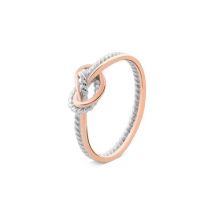 Argento Mixed Metal Twist Ring - 52