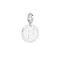 Rebecca Silver Letter F Charm - Silver