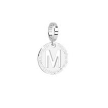 Rebecca Silver Letter M Charm - Silver