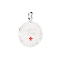 Rebecca Silver Super Hero Charm - Silver