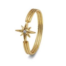 Argento Recycled Gold Midnight Star Ring - 54