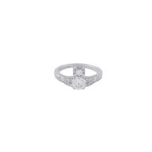 Vivienne Westwood Sterling Silver Crystal Ismene Ring - 52
