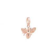 Rebecca Rose Gold Bee Charm - Rose Gold