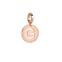 Rebecca Rose Gold Letter Charm - G