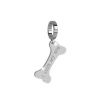 Rebecca Silver Dog Bone Charm - Silver
