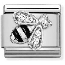 Nomination Silver Crystal Bee Charm
